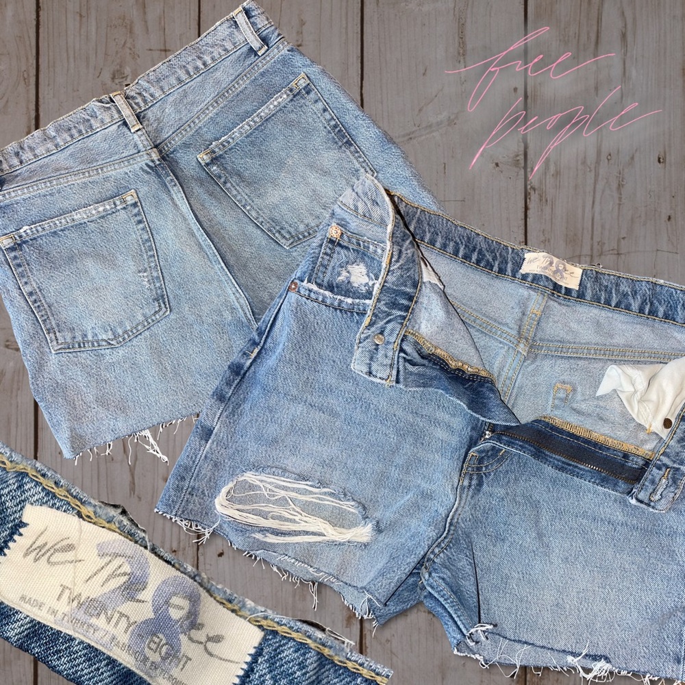 Free people Jean shorts. Size 28.
